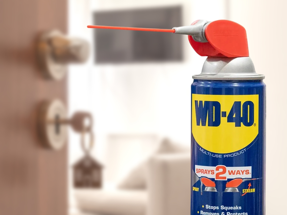 Spray Locks With WD-40 Spray