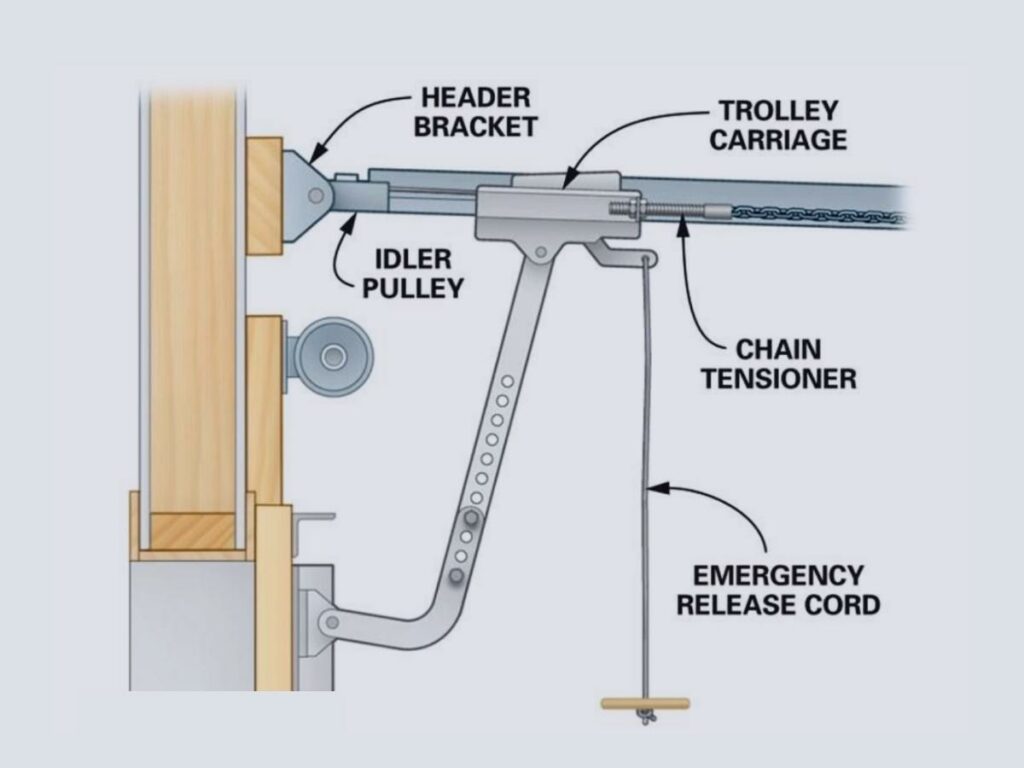 Opening The Garage Door Emergency Latch Using A Coat Hanger (Manual Release)