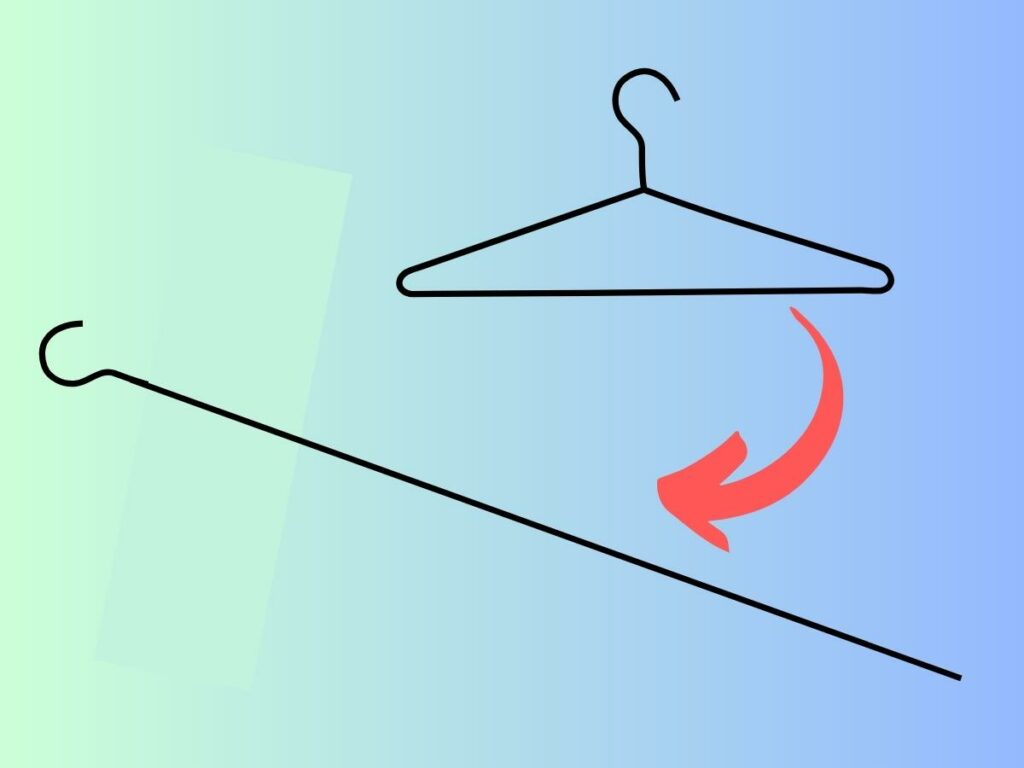 Straighten the coat hanger