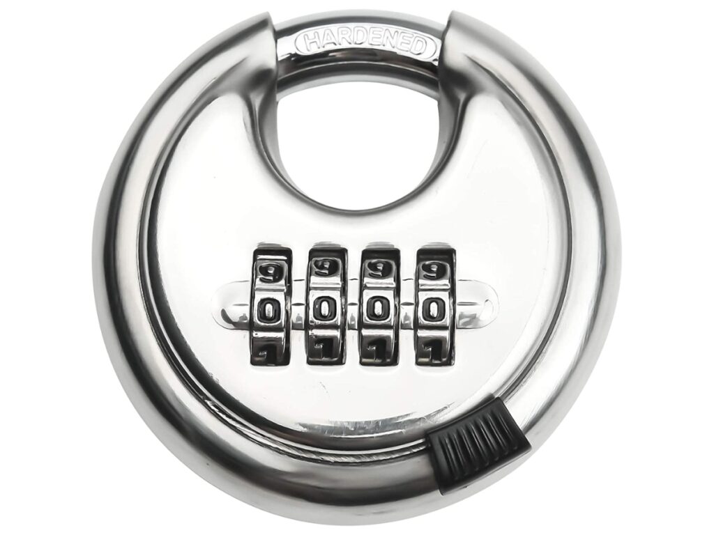 Eveway Stainless Steel Combination Discus Padlock